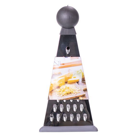 Конусна ручна терка з нержавіючої сталі з ручкою 11×11×23 (см) HP-8-8 | Зображення 5