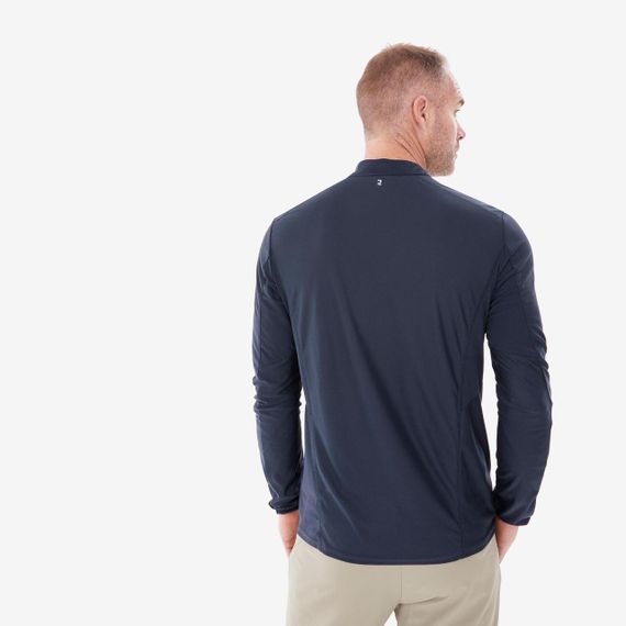Футболка чоловіча з довгими рукавами MH500 для гірського туризму синя - S | Зображення 3