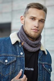 Шарф-хомут «Реал»  темный кофе