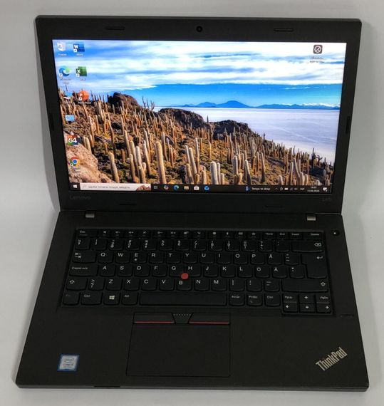 Ноутбук Lenovo ThinkPad L470 / 14" (1920x1080) IPS / Intel Core i5-7200U (2 (4) ядра по 2.5 - 3.1 GHz) / 16 GB DDR4 / 256 GB SSD / AMD Radeon R5 M330, 2 GB DDR3, 64-bit / WebCam / Win 10 Pro б/в + Подарунок Флеш-накопичувач Kingston 64GB | Зображення 1