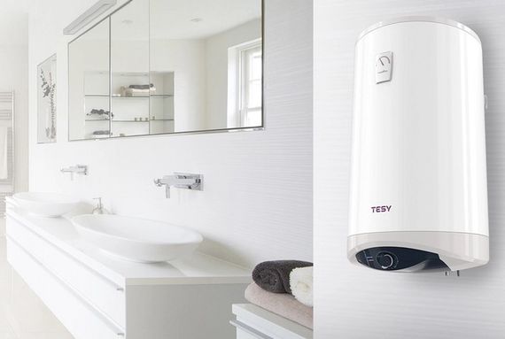 Водонагрівач Tesy Modeco Ceramic круглий GCV 504716D C21 TS2RC 50 л, 1,6 кВт, "сухий" ТЕН, вертикальний, циліндричний, білий (302479) | Зображення 1