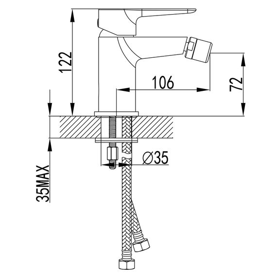 Змішувач для біде Corso 9605503 | Зображення 4