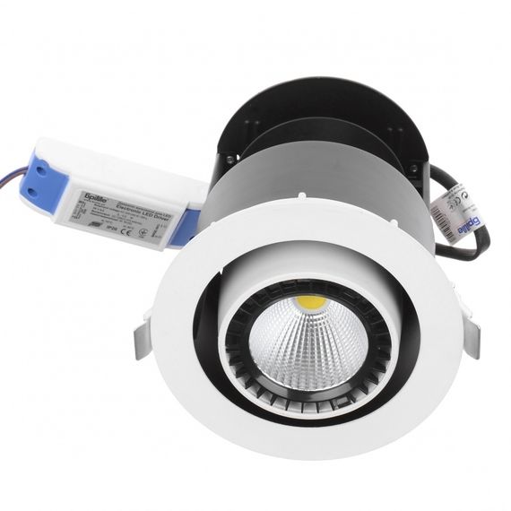 Светильник потолочный LED врезной  LED-57/30W NW WH COB | Зображення 2
