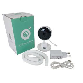 Розумна відеоняня з датчиком руху з двостороннім зв'язком WIFI SMART Camera (кругла)