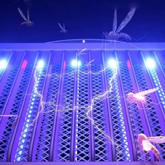 Електрична лампа-ловушка для комарів Electric Shock, підвісна пастка для мух від USB | Зображення 5