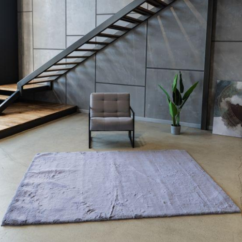 Килимок для підлоги з еко-хутра ТМ Dariana Elegant 160*220 см французький сірий | Зображення 5