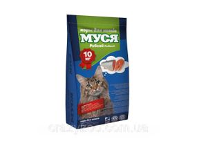 Сухой корм для котов Муся с рыбой 10 кг 803706