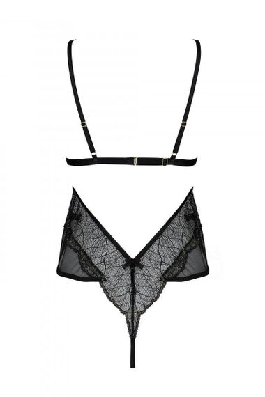 Боді Passion AMBERLY BODY black, S/M, відкрита спина, низ стрінги Sex Aura | Зображення 3
