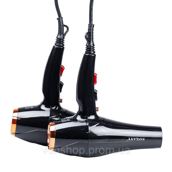 Професійний фен для волосся з насадками, іонізацією і холодним повітрям 2600 Вт Sokany SK-2214 | Зображення 3