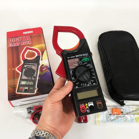 Цифровий Мультиметр DT 266C DIGITAL Токові кліщі мультитестер тестер, Тестер для електрика | Зображення 1