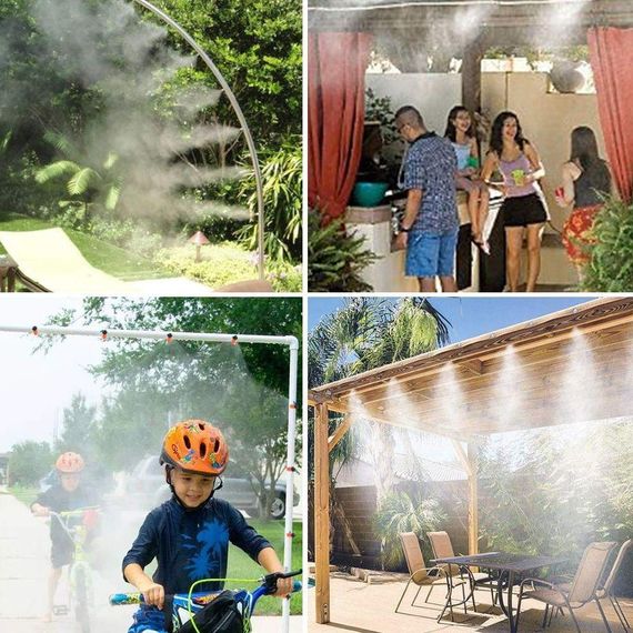 Садовый туманообразователь для беседки 10м, BD 182 / Умная система для полива сада / Ороситель для сада | Зображення 5