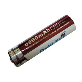 Акумулятор Qulit Fire 18650 6800 mAh 3,7V має вбудовану плату захисту від перезаряджання