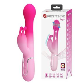 Вибратор-кролик 3 в 1 PRETTY LOVE Dejon вибро, ротация и фрикции, розовый Sex Aura