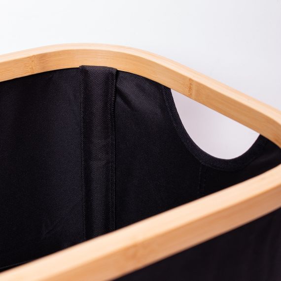 Органайзер для зберігання речей 38×26×18 (см) з бамбуковою рамою 8 (л) HP-41-20 | Зображення 4