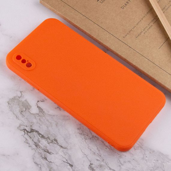 Силиконовый чехол Candy Full Camera для Apple iPhone XS Max (6.5") Оранжевый / Orange | Зображення 3