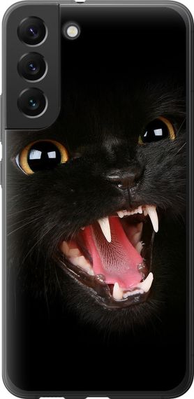 Чехол на Samsung Galaxy S22 Plus Чёрная кошка "932u-2495-17620"