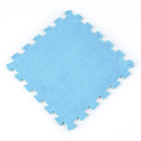 Підлога-пазл плюшевий 30х30х1см Блакитний (D) SW-00002090