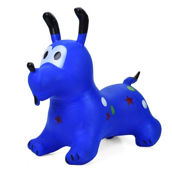 Дитяча іграшка-стрибун "Собачка" MS 4161(Blue) гума, до 20 кг