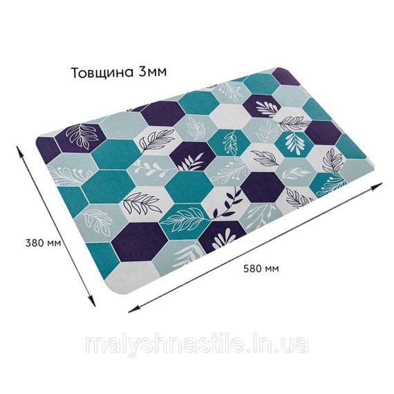 Вологопоглинаючий килимок шестикутники 38*58CM*3MM (D) SW-00001562 | Зображення 2