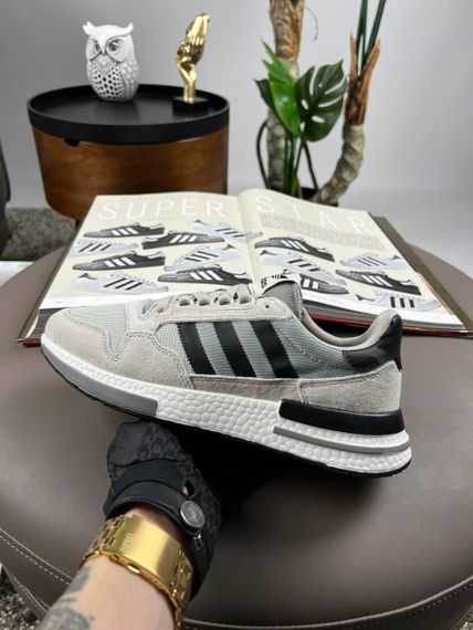 Кросівки ZX 500 RM Light Grey Black весна / літо / осінь A3613 44 28 см