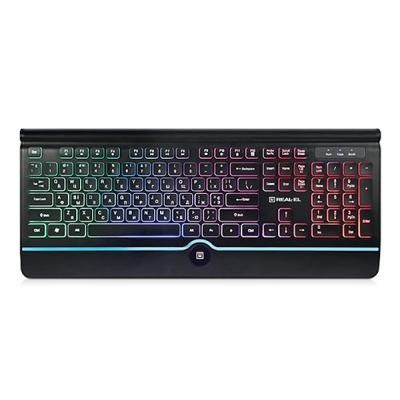 Клавіатура REAL-EL 8000 Comfort Backlit Black (8000 Comfort Backlit Black)