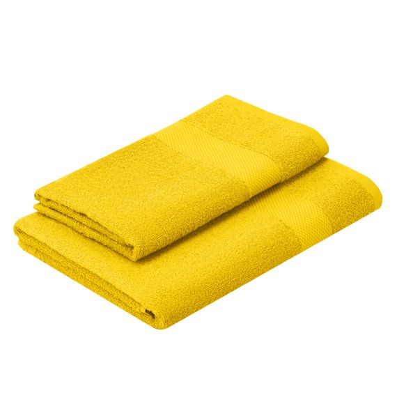 Набір рушників ARDESTO махрових Essence 50х90см, 70х140см, 2шт, 100% бавовна, жовтий (ART2358YE) | Зображення 1