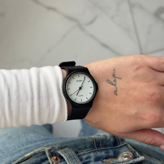 Жіночий годинник Skmei 1419BKWT Black White | Зображення 5