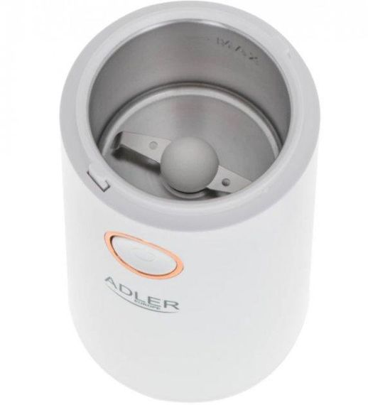 Кофемолка электрическая Adler AD-4446-wg 150 Вт белая | Зображення 4
