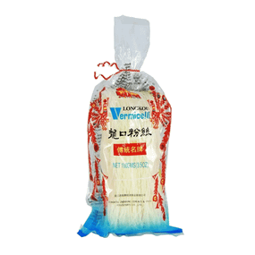 Соєва скляна локшина (фунчоза)  100г Longkou 6971601620370