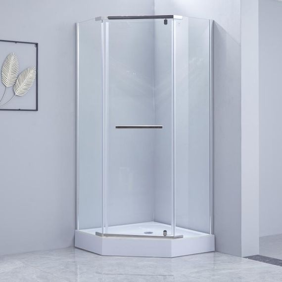 Душова кабіна Lidz Dozorca SC90x90.CRM.LOW.TR LDSC9090CRMLOWTR | Зображення 3