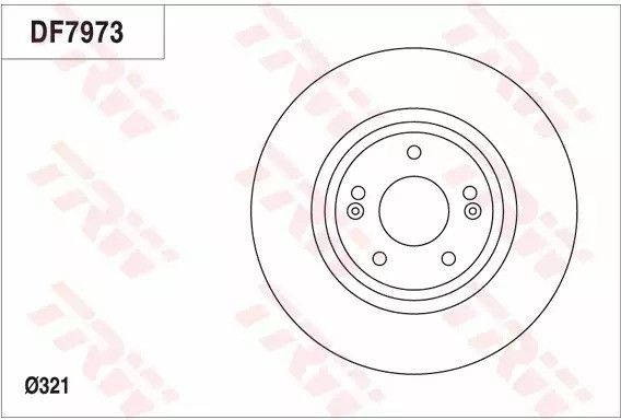 Гальмівний диск KIA SORENTO II (XM) 2.2, TRW (DF7973) | Зображення 2