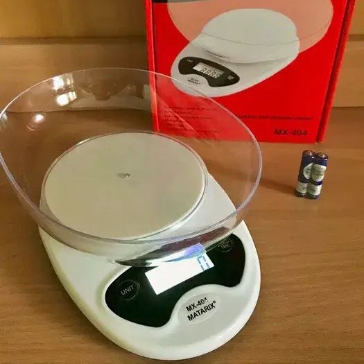 Весы кухонные Matarix MX-404 Электронные С Чашей Кухонные до 7 кг | Зображення 2