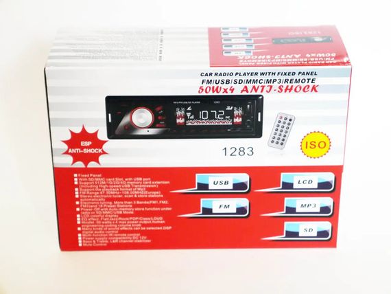 Автомагнитола с FM тюнером в режиме стерео XPRO 1283 ISO USB SD/TF AUX FM радио 4 x 50W черный (lp-90994_446) | Зображення 8