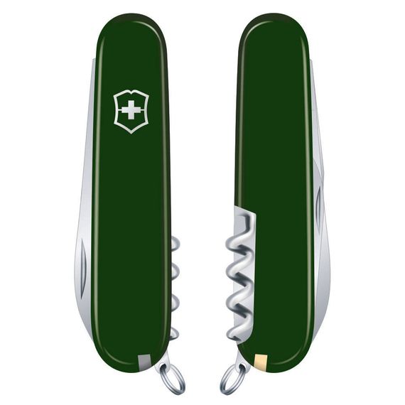 Складаний швейцарський ніж Victorinox Waiter 84 мм 9 функцій Зелений (0.3303.4) | Зображення 2