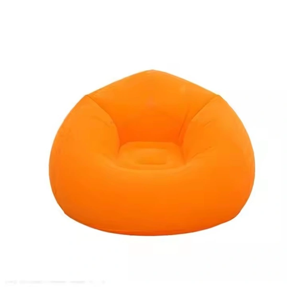 Надувное кресло-пуф Inflatable Sofa / Надувное кресло-мешок 110×110×85 см Оранжевый | Зображення 2