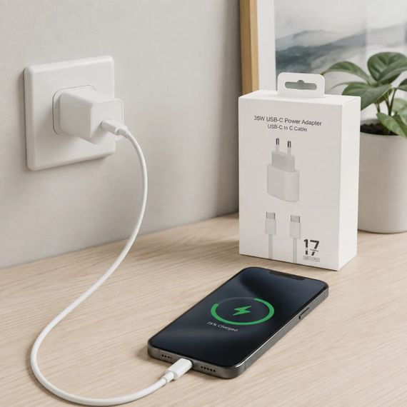 Сетевое зарядное устройство 26X-199 35W USB-C белое | Зображення 4