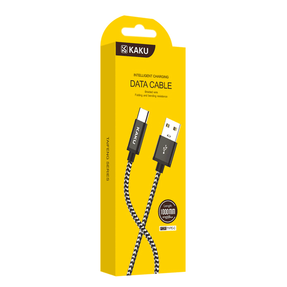 USB кабель Kaku KSC-107 USB Type-C 1m - Black | Зображення 4