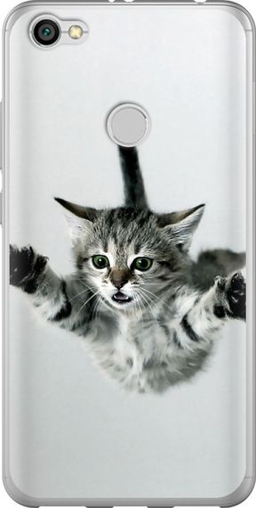 Чехол на Xiaomi Redmi Note 5A Prime Летящий котёнок "2322u-1063-17620"