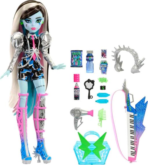 Кукла Монстр Хай Фрэнки Штейн Оригинал Mattel Monster High Amped Up Frankie Stein Rockstar | Зображення 2