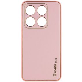 Кожаный чехол Xshield для Xiaomi 14 Pro Розовый / Pink