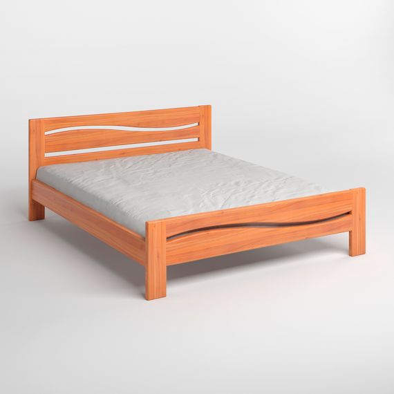 Полуторне дерев'яне ліжко Mebigrand Неаполь Яблуня 120х200 см (MBG-3715) | Зображення 1