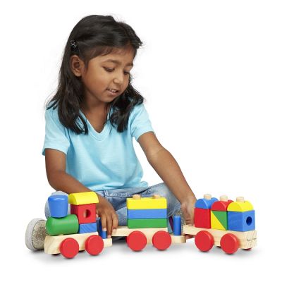 Розвиваюча іграшка Melissa&amp;Doug Поезд из кубиков (MD572) | Зображення 2