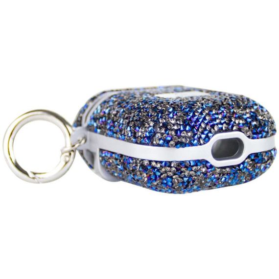 TPU чехол Bling World Rock Diamond для наушников AirPods 1/2 Синий | Зображення 4