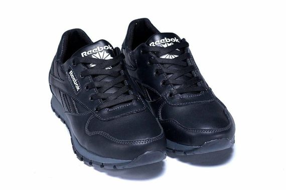 шкіряні кросівки Reebok чорні | Зображення 2