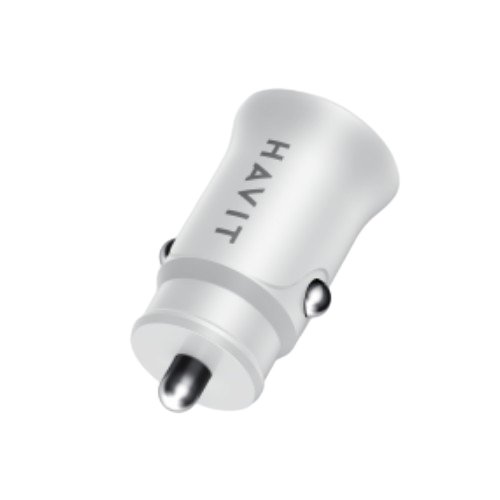 Автомобільний зарядний пристрій Havit HV-CC2022 USB+Type-C 20W білий | Зображення 1