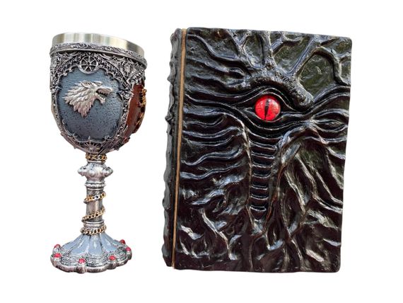 Подарунковий набір Келих 3D Гра Престолів і Блокнот 3D «Книга, що дивиться у відповідь»