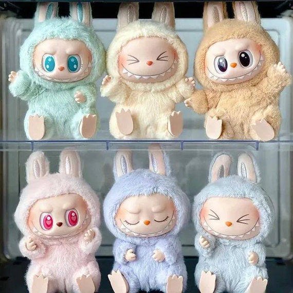 М'яка іграшка Labubu Pop Mart сидячий Монстрик, м'яка плюшева іграшка сюрприз Лабубу 15 см