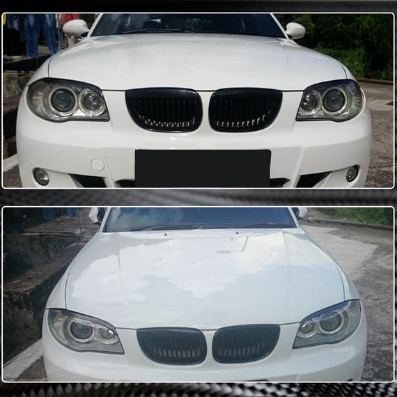 Реснички на фары (Карбон) для BMW 1 серия E81/82/87/88 2004-2011 гг | Зображення 3