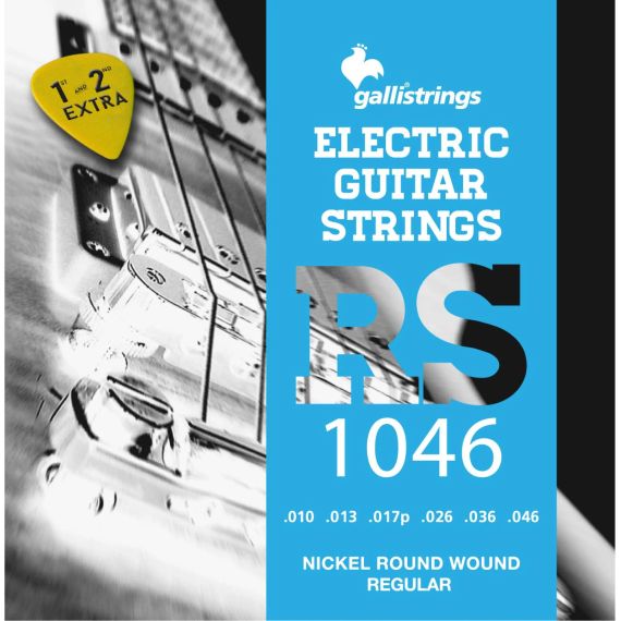 Струни для електрогітари Gallistrings RS1046 (.010-.046), REGULAR, Nickel