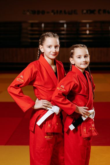 Червоне дитяче кімоно для дівчаток, джиу-джитсу, TM BUDOGI, зріст 120 см, щільність 350 гр/м.кв. | Зображення 6